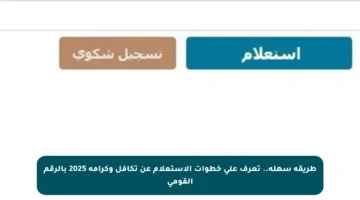 طريقة سهلة.. تعرف على خطوات الاستعلام عن تكافل وكرامة 2025 بالرقم القومي